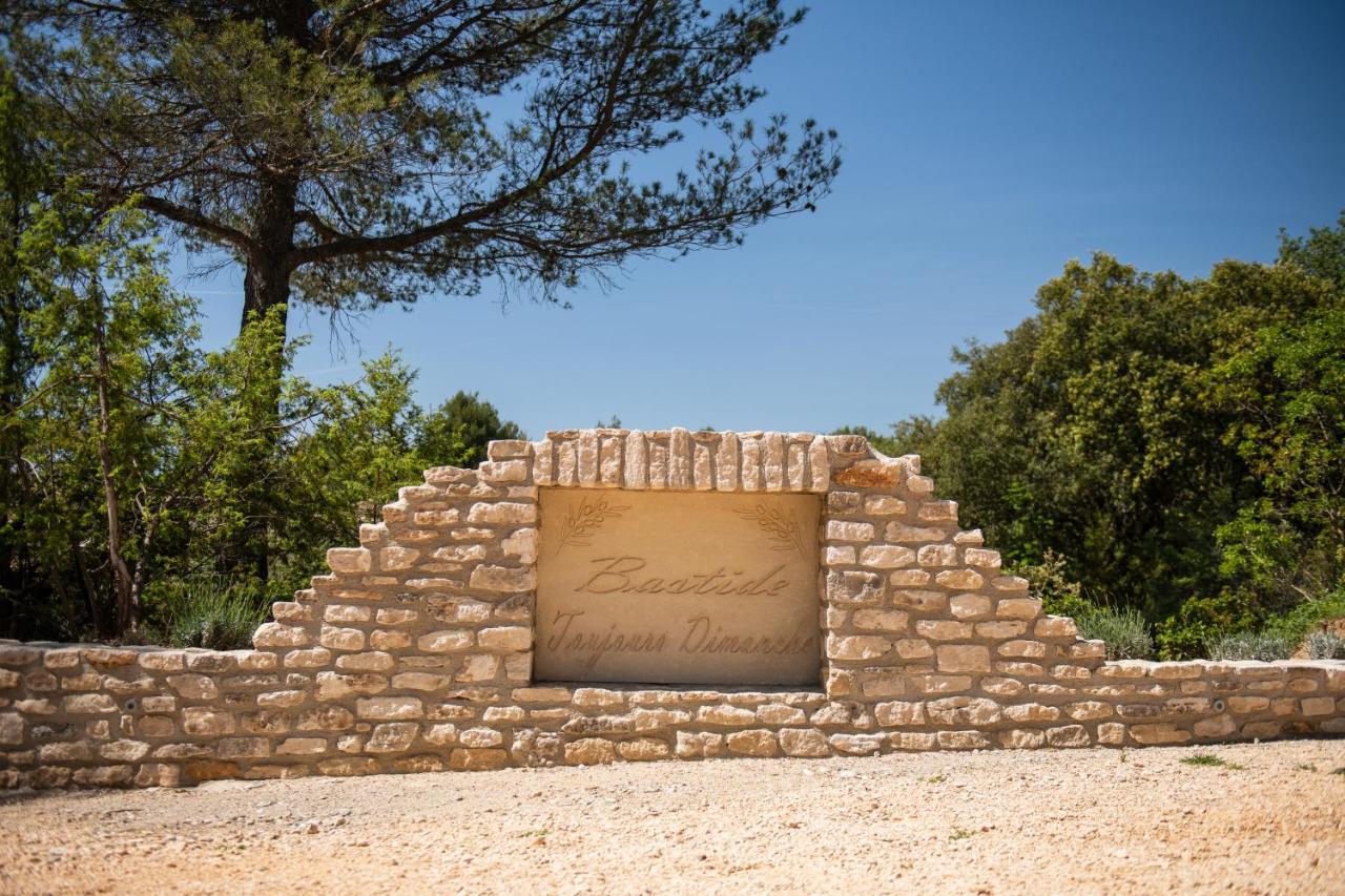 Bastide Toujours Dimanche, Maison De Vacances Avec Vue & Piscine Privee Gordes Bagian luar foto