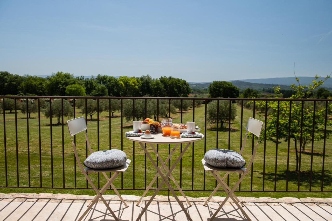 Bastide Toujours Dimanche, Maison De Vacances Avec Vue & Piscine Privee Gordes Bagian luar foto