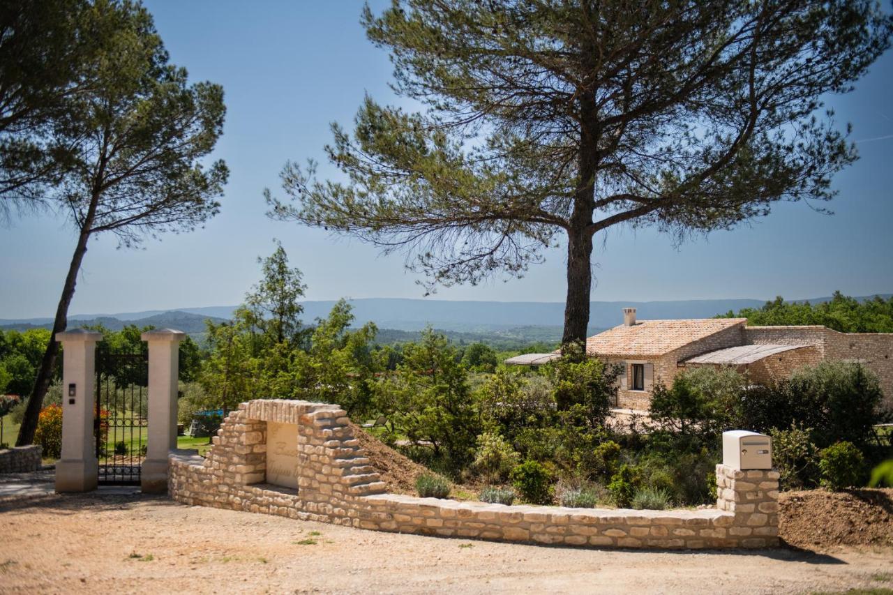 Bastide Toujours Dimanche, Maison De Vacances Avec Vue & Piscine Privee Gordes Bagian luar foto