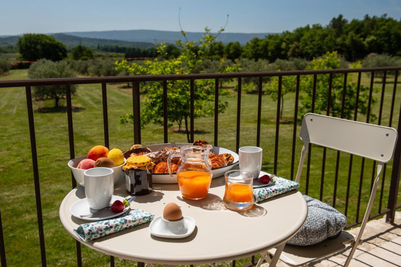 Bastide Toujours Dimanche, Maison De Vacances Avec Vue & Piscine Privee Gordes Bagian luar foto
