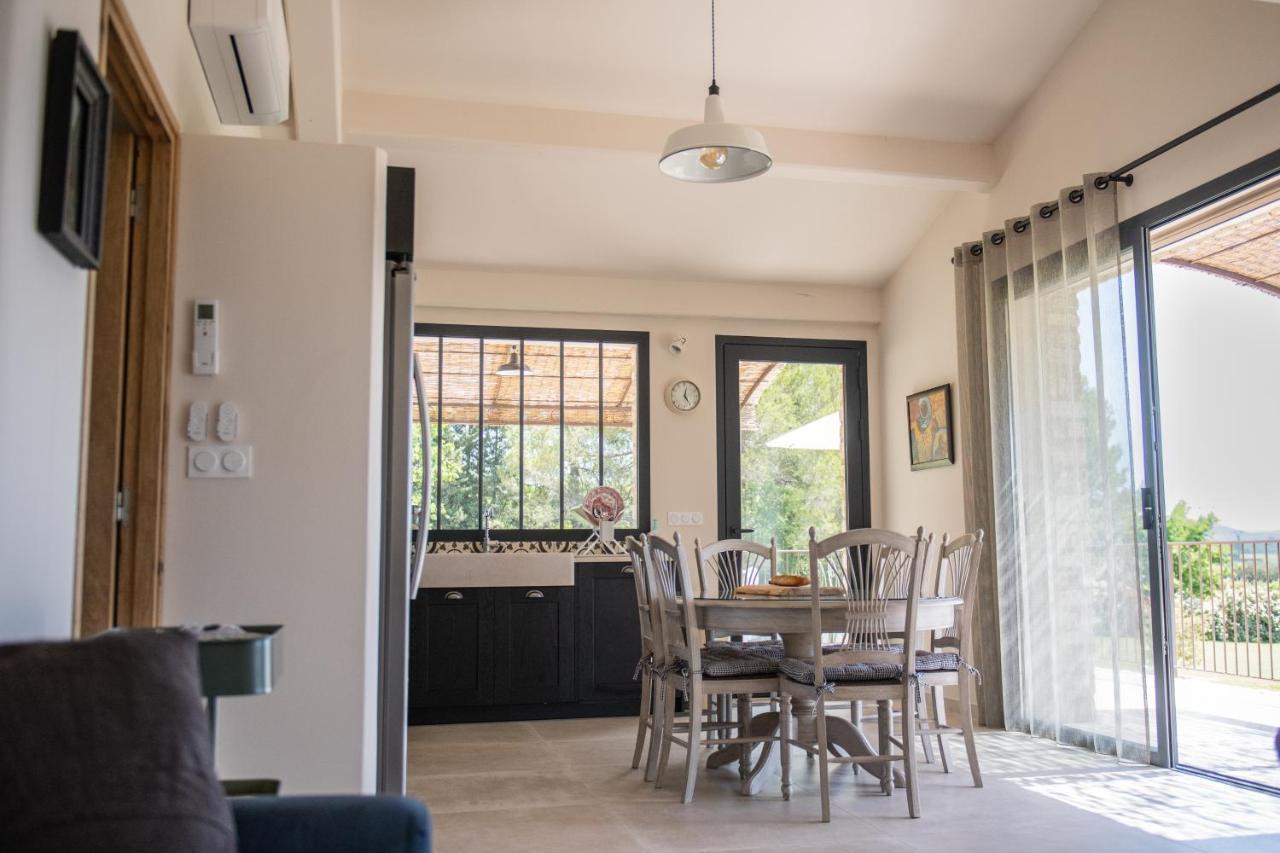 Bastide Toujours Dimanche, Maison De Vacances Avec Vue & Piscine Privee Gordes Bagian luar foto