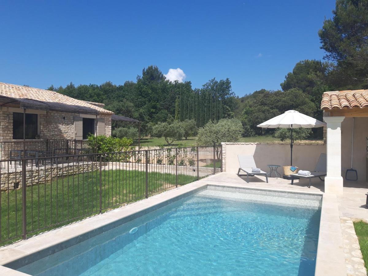 Bastide Toujours Dimanche, Maison De Vacances Avec Vue & Piscine Privee Gordes Bagian luar foto