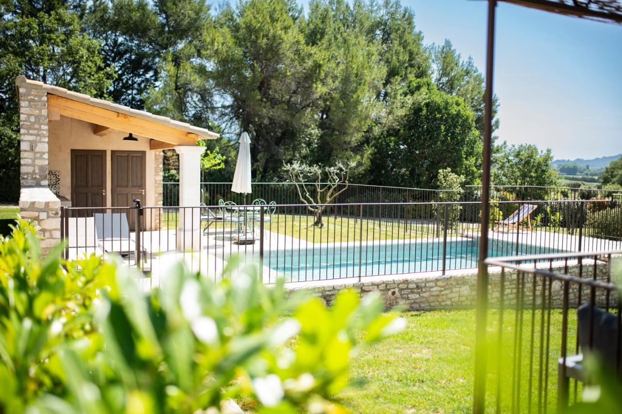 Bastide Toujours Dimanche, Maison De Vacances Avec Vue & Piscine Privee Gordes Bagian luar foto