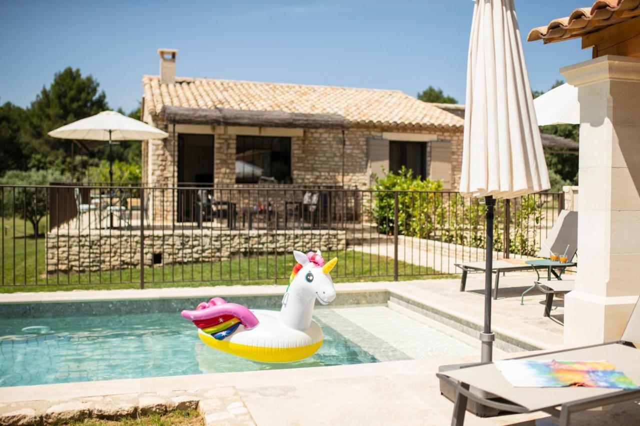 Bastide Toujours Dimanche, Maison De Vacances Avec Vue & Piscine Privee Gordes Bagian luar foto