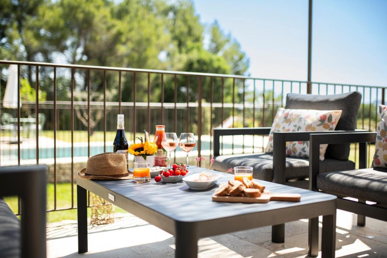 Bastide Toujours Dimanche, Maison De Vacances Avec Vue & Piscine Privee Gordes Bagian luar foto