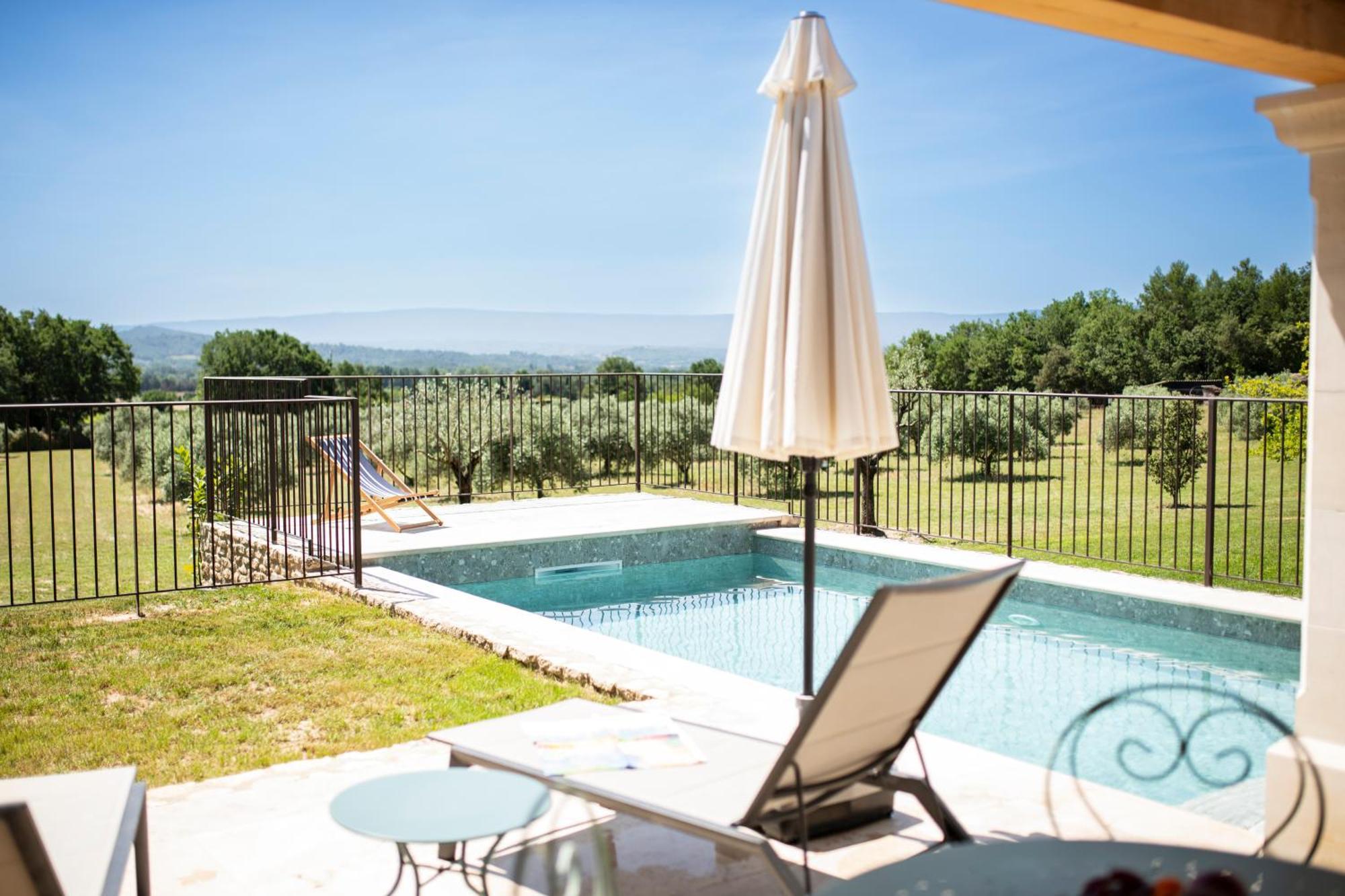Bastide Toujours Dimanche, Maison De Vacances Avec Vue & Piscine Privee Gordes Bagian luar foto