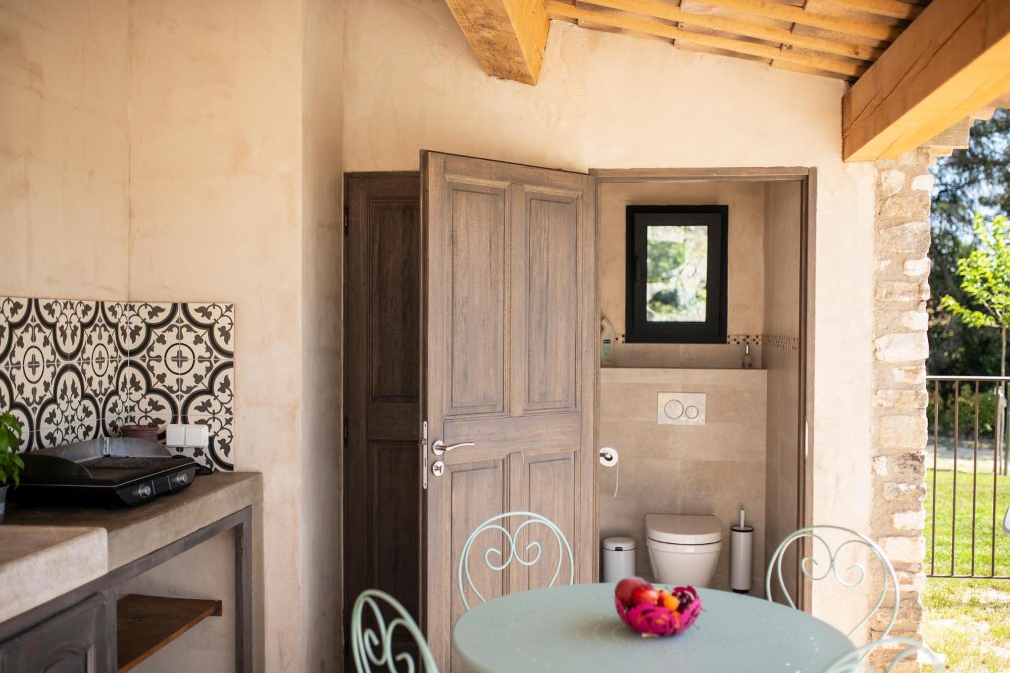 Bastide Toujours Dimanche, Maison De Vacances Avec Vue & Piscine Privee Gordes Bagian luar foto